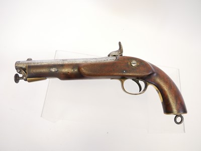 Lot 8 - Percussion 1855 type .650 cavalry pistol made...