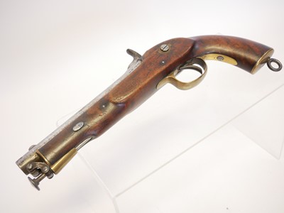 Lot 8 - Percussion 1855 type .650 cavalry pistol made...