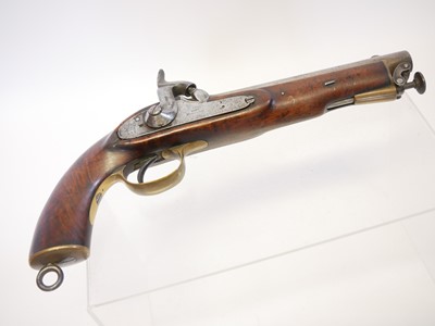 Lot 8 - Percussion 1855 type .650 cavalry pistol made...