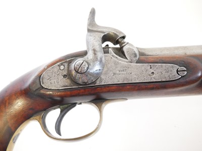 Lot 8 - Percussion 1855 type .650 cavalry pistol made...