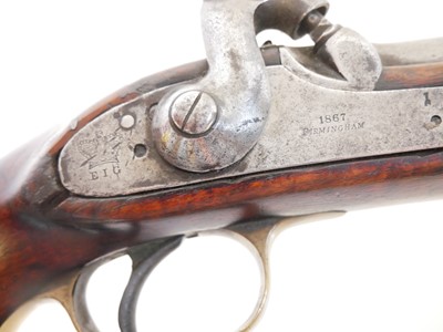 Lot 8 - Percussion 1855 type .650 cavalry pistol made...