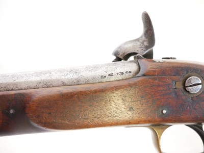 Lot 8 - Percussion 1855 type .650 cavalry pistol made...