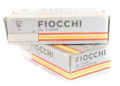Lot 739 - 8mm Roth-Steyr cartridges, 70 x by Fiocchi. UK...
