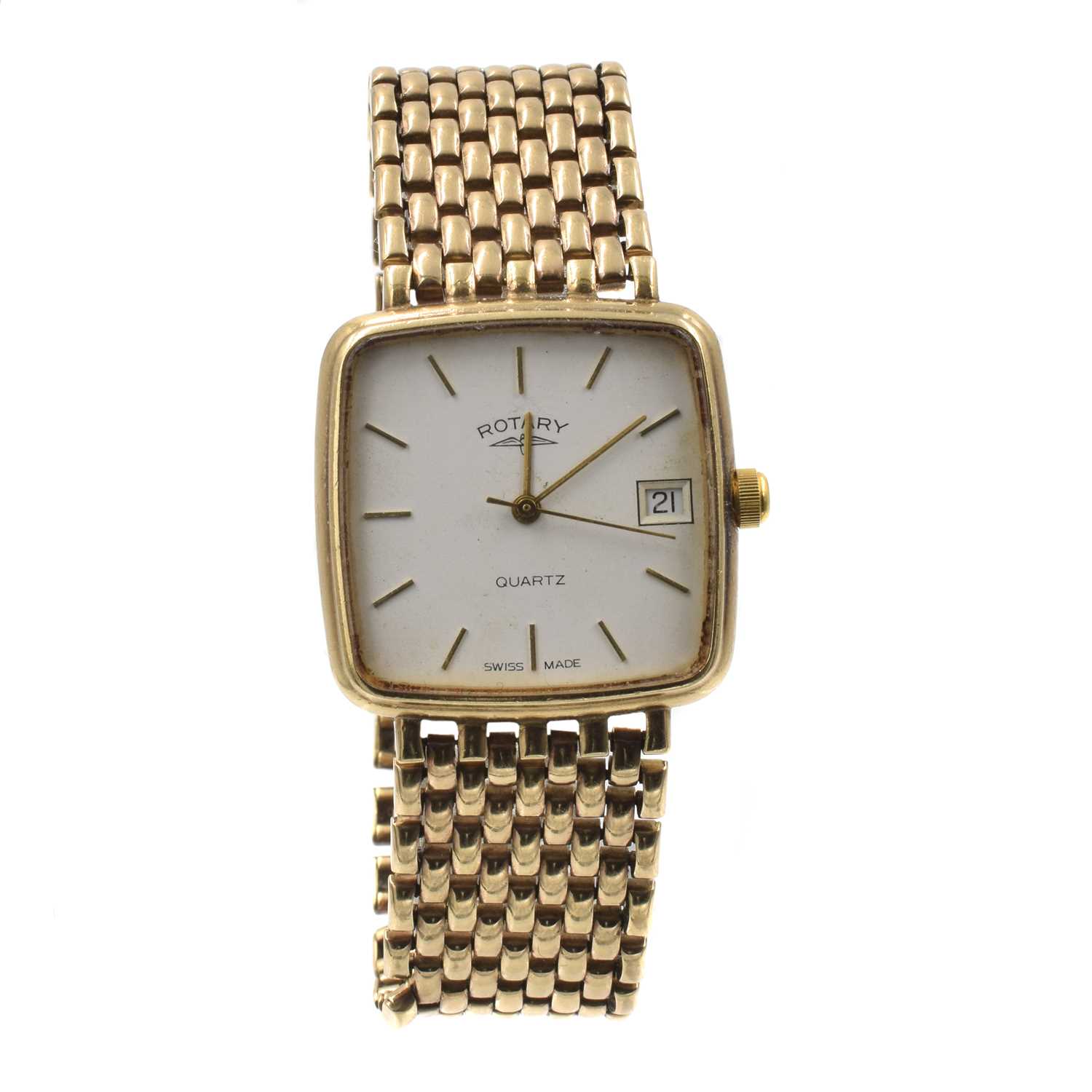 Lot A gentleman's 9ct gold Rotary wristwatch