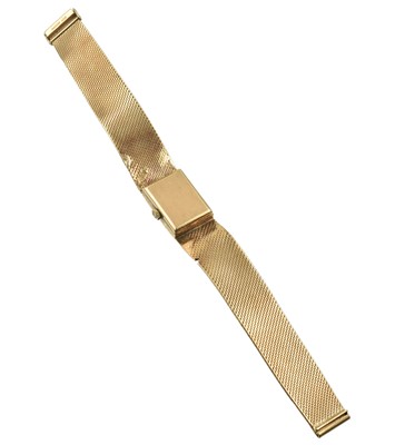 Lot A Bueche Girod 9ct gold ladies' watch and bracelet