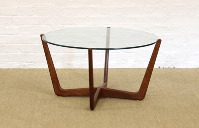 Lot Mid-Century Teak X-Framed Coffee Table