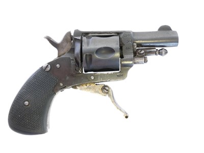 Lot Belgian 6.35mm calibre pocket revolver, no...