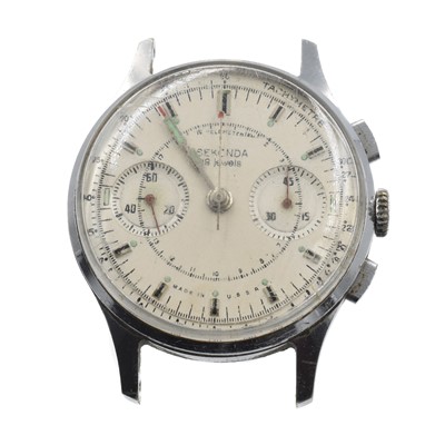 Lot 274 - A Stainless Steel USSR Chronograph Cosmonaut's Wristwatch