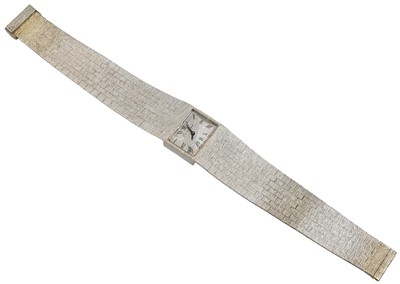 Lot A lady's 9ct white gold Bueche Girod wristwatch