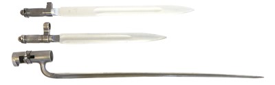 Lot Three bayonets, including an Enfield / Snider...