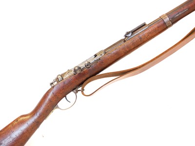 Lot Mauser 1871 11mm bolt action rifle, serial...