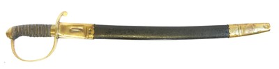 Lot Police short sword and scabbard, the 23.5inch...