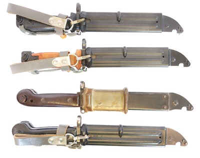 Lot Four variations of AKM / AK47 bayonets and...