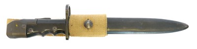 Lot No.7 bayonet and scabbard and frog, the...