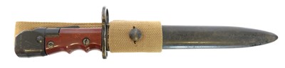 Lot No.7 bayonet and scabbard and frog, the...