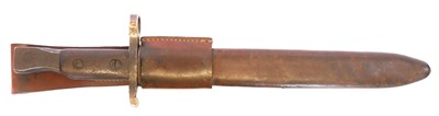 Lot Ross M1910 MkII bayonet and scabbard, dated...