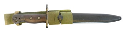 Lot Lee Enfield No.5 bayonet and scabbard with...