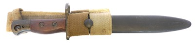 Lot Lee Enfield No.5 bayonet and scabbard with...