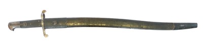 Lot British P56 yahtagan bayonet and scabbard,...