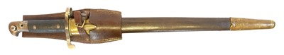 Lot British 1887 Martini Henry bayonet and...