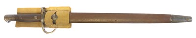 Lot 1907 pattern Lee Enfield bayonet and scabbard...