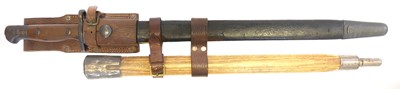 Lot Sanderson 1907 pattern Lee Enfield bayonet and...