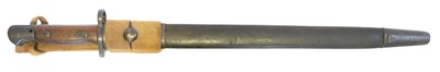 Lot 1907 pattern Lee Enfield bayonet and scabbard...