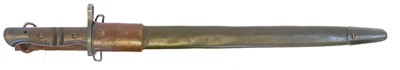 Lot Remington US P17 bayonet and scabbard with...