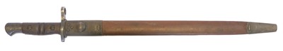 Lot Remington US P17 bayonet and scabbard, 17inch...