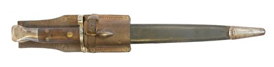 Lot 1888 pattern Lee Enfield bayonet and scabbard...