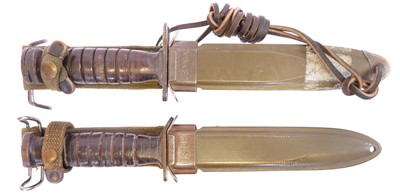 Lot US M8A1 M1 Carbine bayonet and scabbard, also...