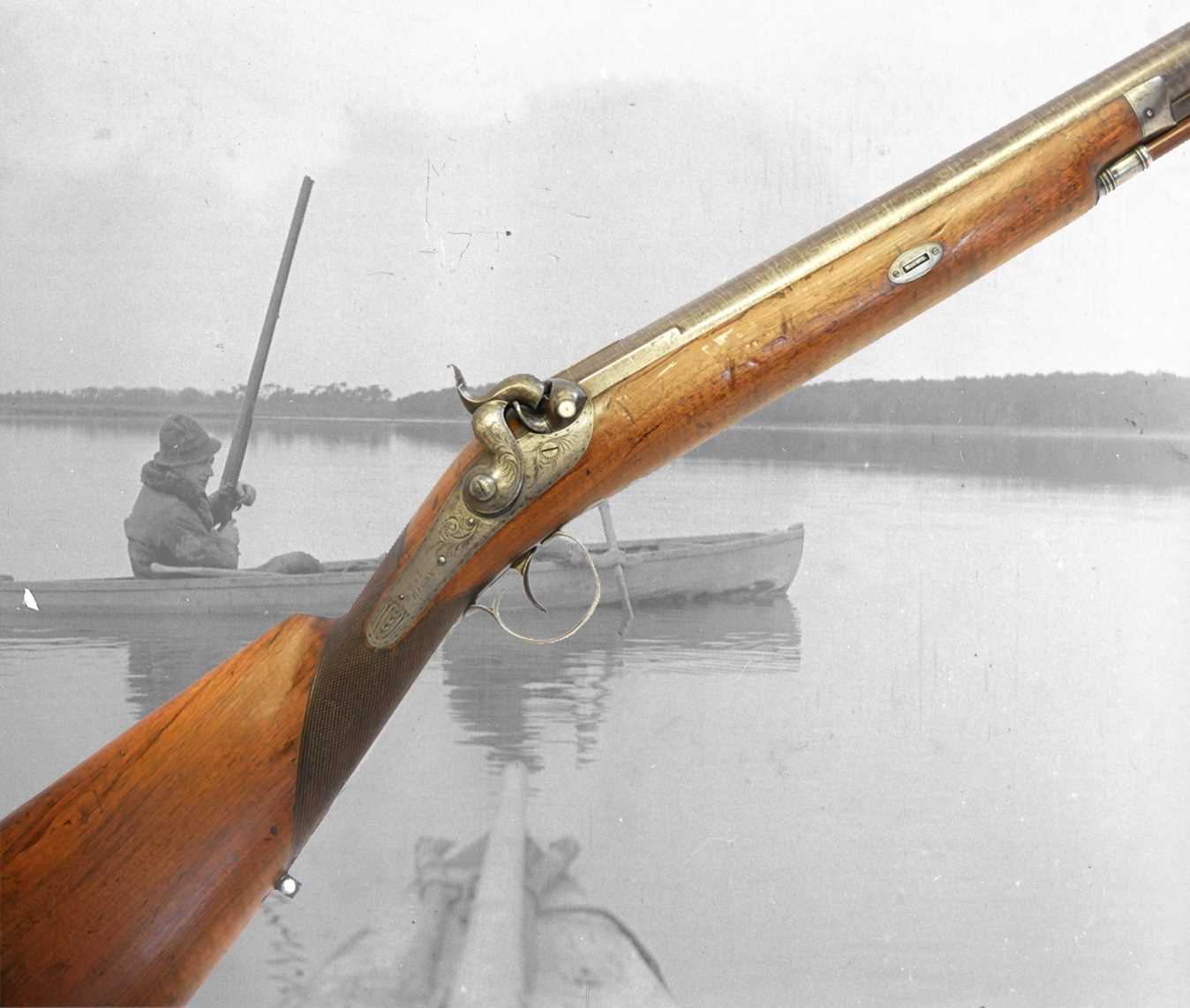 Lot W.J. Rigby 4 bore percussion wild fowling gun...