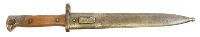 Lot Mannlicher bayonet and scabbard probably for...