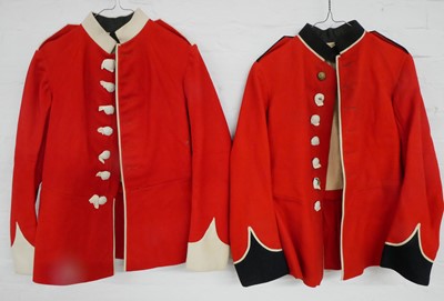 Lot Two unissued British Infantry red jackets,...