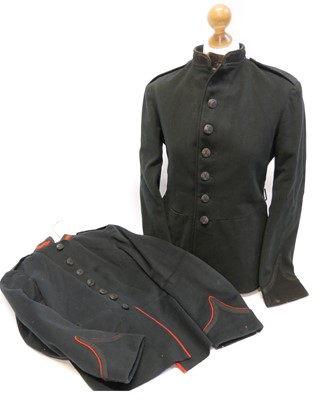 Lot Two Kings Royal Rifle green jackets.