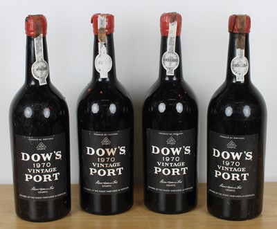 Lot 40 - 4 bottles Dow’s Vintage Port 1970