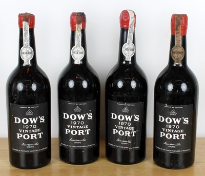 Lot 41 - 4 bottles Dow’s Vintage Port 1970
