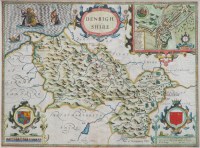 Lot 77 - John Speede, Denbighshire map.