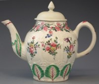 Lot 146 - Liverpool teapot base Christians / Penningtons