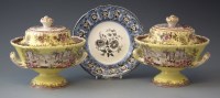 Lot 158 - Pair of Liverpool Herculaneum cream tureens circa