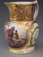 Lot 170 - Large Coalport jug circa 1820