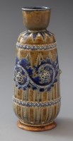 Lot 205 - Doulton Lambeth vase monogrammed George Tinworth.