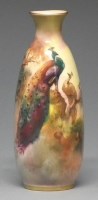 Lot 222 - Royal Worcester vase signed Sedgley.