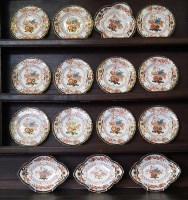 Lot 224 - Royal Crown Derby dessert service.
