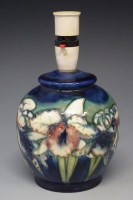 Lot 238 - Moorcroft lamp base.