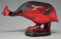 Lot 270 - Royal Doulton flambe Guinea Fowl.