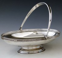 Lot 321 - Silver cake basket.