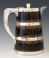 Lot 322 - Silver mounted jug.