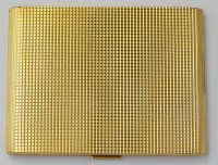 Lot 329 - 18ct gold cigarette case, 200g gross weight.