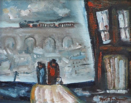 Lot 404 - William Turner, Hillgate, Stockport, oil.